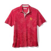 USC Trojans Men's Tommy Bahama Cardinal SC Interlock Sport Santiago Paradise Polo